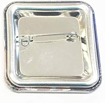 Amazon | 缶 バッジ パーツ 角丸 四角 37 mm セット (ニプリ) (角丸