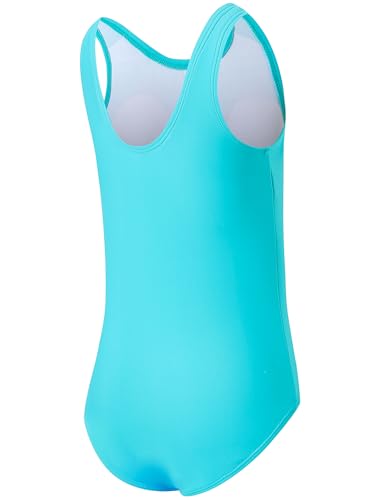 Image of One Piece Swimsuit for Girls 6-16 Years with Removable Chest Pad Quick Dry & Stretchy for Swim Team Beach