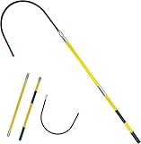 High-Voltage Insulated Rescue Hook with 18 inch Opening | Non-Conductive Electrical Safety Life-Saving Pole Stick Insulated Handle Safety & Defense Tools for Emergency Care (Yellow, 6.6ft/2m)