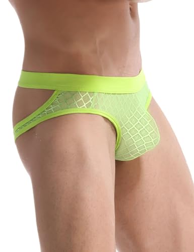 Men's Jockstrap Sexy Thong Underwear Breathable Mesh Jock Straps Male Low Rise Cheeky Panties Briefs3