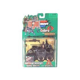 G.I. Joe vs Cobra Spy Troops Battle Blitz Vehículo con figura de acción Grunt [juguete]
