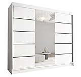 Maße: Breite 250 cm, Höhe 215 cm, Tiefe 58 cm; Material: Hochwertige Laminatplatte.