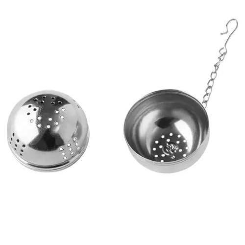 Infusor Filtro Em Inox Para Chá, Especiarias, Ervas, Infusor De Folhas Soltas 4cm Com Corrente