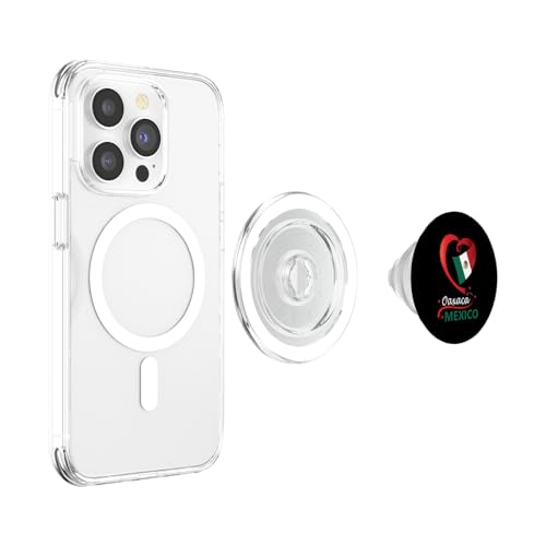 Oaxaca Mexico Drapeau Mexicana Corazon Mujer PopSockets PopGrip pour MagSafe – vue 3