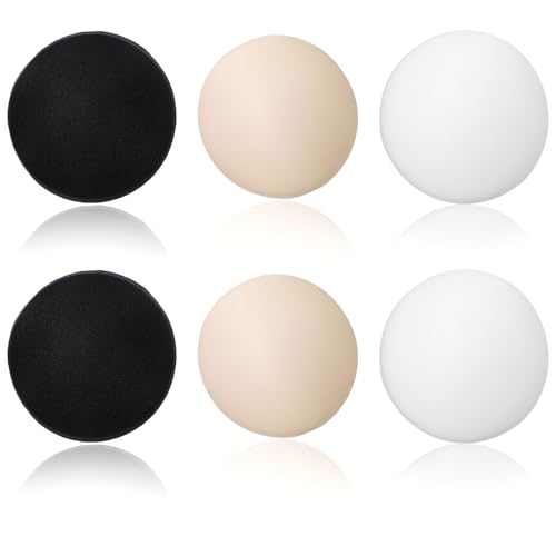 HJZHII 3 Pairs Round Bra Inserts Pads, Removable Washable 3 Colors Bra Cups Inserts Sew in BraCups Sports Bras Insert Bras Pad for Women Bikinis Top Swimsuit Sport Suit