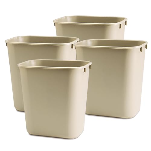 Rubbermaid Canecas de Basura Rectangulares 3.5 Galones 4 unidades