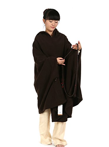 ZanYing Meditation Buddhist Hooded Cloak Outfit Oversize Coat