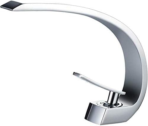 Robinet de bain pour évier moderne, mitigeur de lavabo argenté pour toute la famille