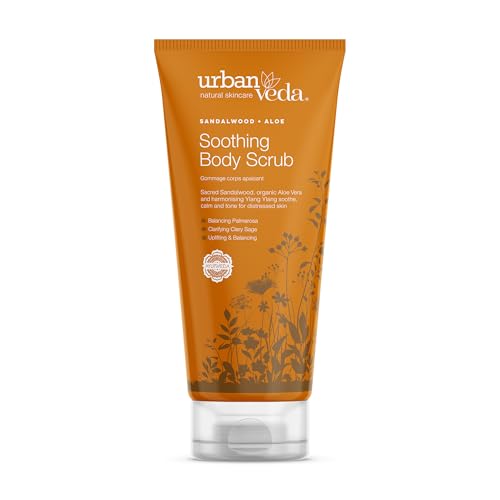 Urban Veda Natural Skincare Gommage apaisant au bois de santal et botaniques pour peaux normales et sensibles 200 ml