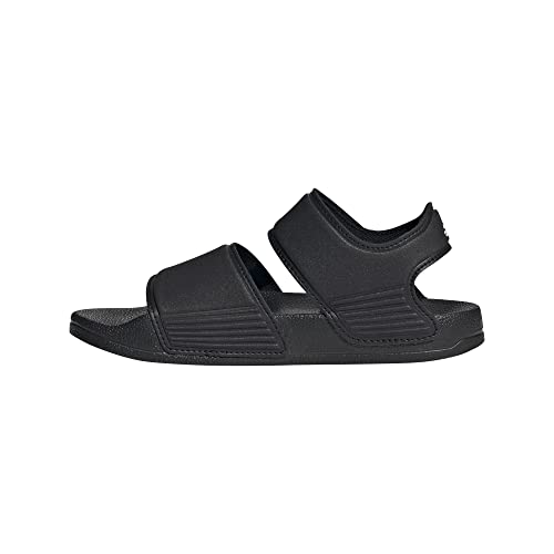 adidas Adilette Sandal K, Chaussures de Gymnastique Garçon Unisex Kinder, FTWR White/Core Black, Numeric_28 EU
