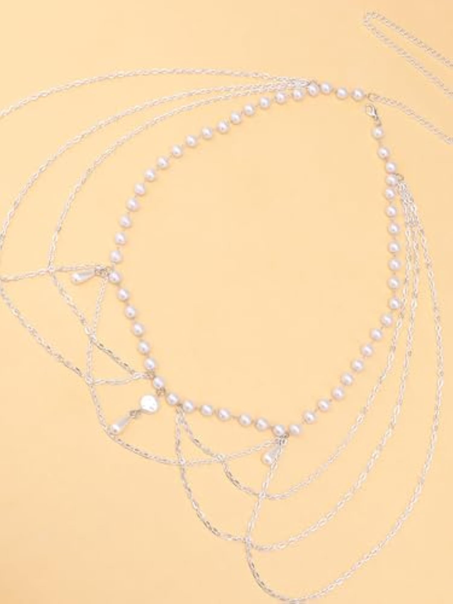 Women's Pearl Waist Chain Belt