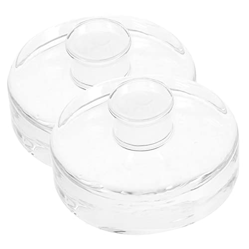 Ipetboom 2 Piezas Tapa de Fermentación de Vidrio con Pesas para Frascos para Kimchi y Conservas Diseño Práctico y Duradero para Fermentar Encurtidos y Lácteos