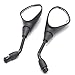 MNWYMCMF Espejos retrovisores de Motocicleta universales de 10 mm Espejos Laterales de Moto Scooter Negro,para BMW G650GS F650GS F700GS F800GS F850GS R1200GS