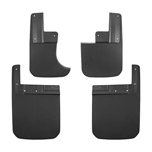 Image of Tecoom Mud Flaps Splash Guards Compatible with Jeep Gladiator 2020-2024 | Not for Rubicon, Front and Rear Heavy Duty Mud Guards, Black Set of 4 ABS Molded