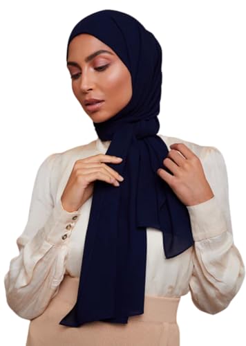 VOILE CHIC Premium Chiffon Hijab Scarf for Women - Non-Slip
