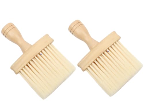 Crystal craft ヘアカットブラシ 散髪 ブラシ 毛払い 柔らかい毛先 おしゃれ【2個セット】