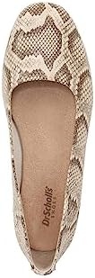 Dr. Scholl's Womens Wexley Slip On Ballet Flat Loafer Taupe Snake Print 8.5 M | Image 1