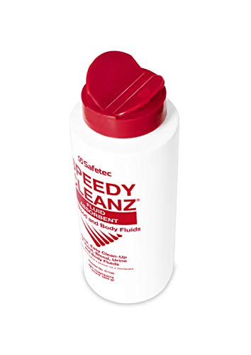 Image of Safetec Speedy Cleanz Fluid Absorbent 16 oz. Shaker Top Bottle (Pack of 6 Bottles)
