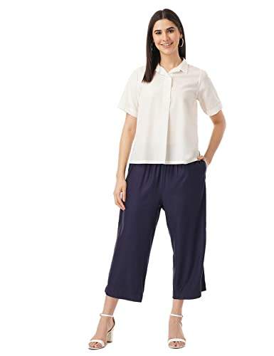 Image of FYLTR Women's Collared Casual Shirt -Front Placket with Buttons, Soft Handfeel
