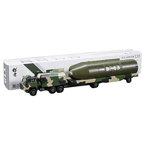 Modelo vehículo misil Dongfeng 5B metal 1:100 miniatura 2