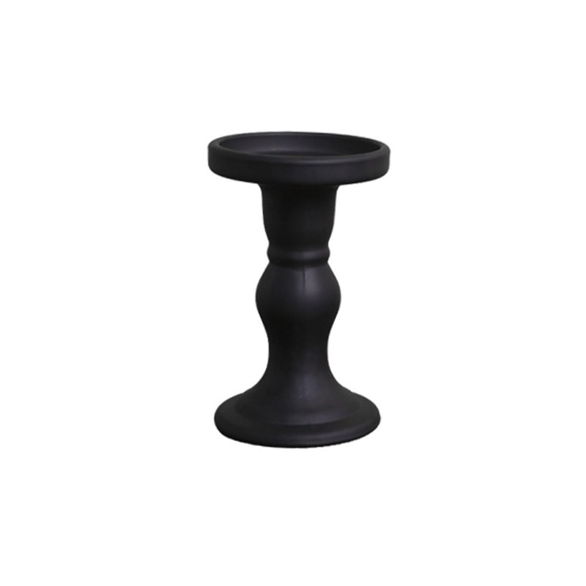 Candlelight Stand Black candlestick dining table atmosphere decoration ornament candle holder Candle Sticks Holder(Medium)