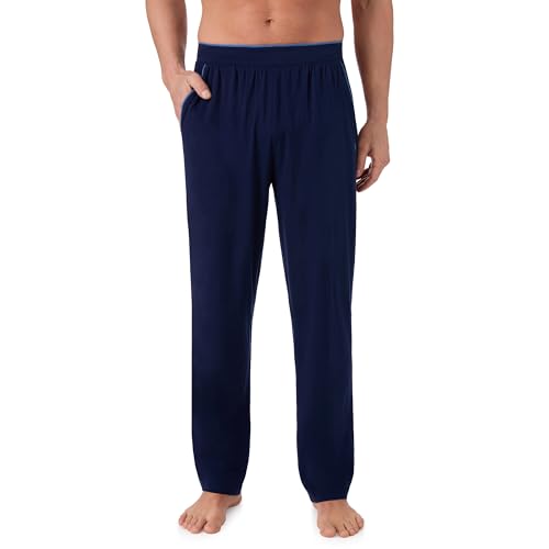 Tommy Bahama - Men's Essential Sleep Pant, Long Straight Leg Cotton Blend Pajama Pants for Sleep or Lounge
