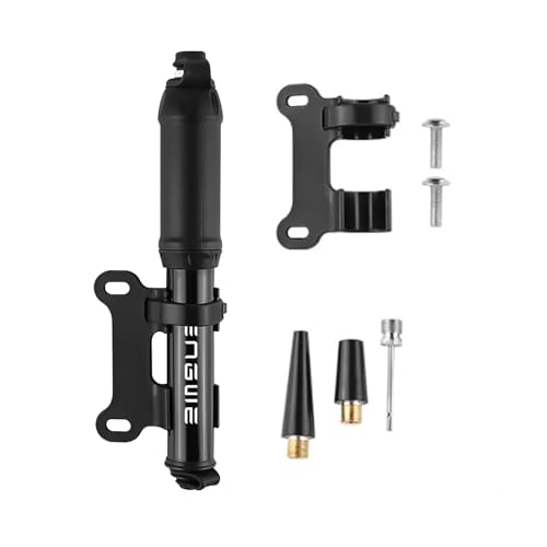 HillMiles Bomba de Bicicleta con Válvulas Presta y Schrader, 100 PSI Bomba de Aire Universal de Alta Presión para Bicicleta con Accesorios de Aguja de Bola