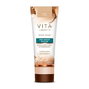 Vita Liberata Body Blur With Tan, Leg and Body Makeup. Skin Perfecting Body Foundation for Flawless Bronze, Easy Application, Radiant Glow, Evens Skin Tone, 3.38 Fl.Oz, NEW PACKAGING