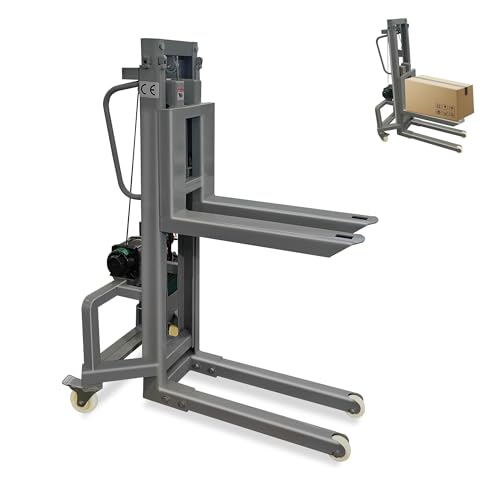 LuminaLiftCure Electric Pallet Truck Dolly | 650 lbs Capacity Electric Forklift Material Lift, Pallet Stacker w/47.2