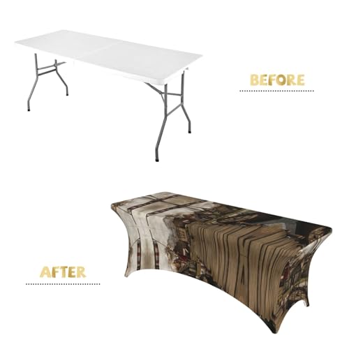 Nappe viking anti-vent avec coins ajustés pour stabiliser votre table de 1m80