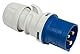 Kopp 172500009 Caravan Stecker 3-polig, 16 A, 230 V, blau