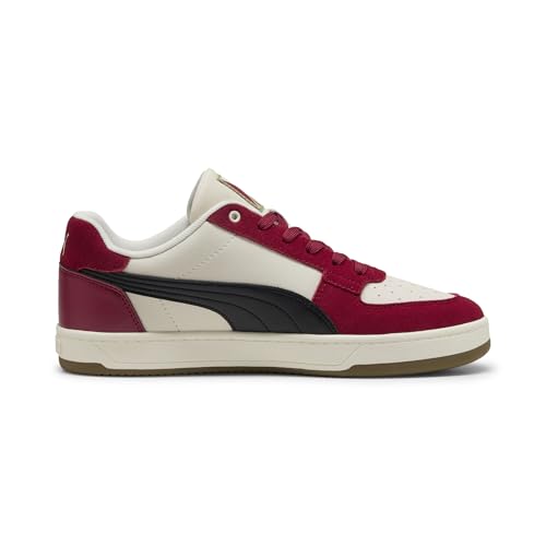 PUMA Men's CAVEN 2.0 Sneaker, Dark Crimson-Alpine Snow Black, 10