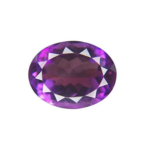 Améthyste naturelle de forme ovale gemme violette small pour bague homme et femme