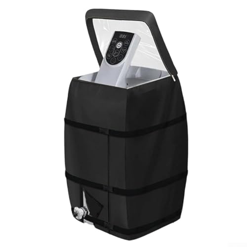 Cubierta aislante impermeable para bomba de calentador de spa con ajuste seguro y cremallera superior para un fácil acceso al panel de control