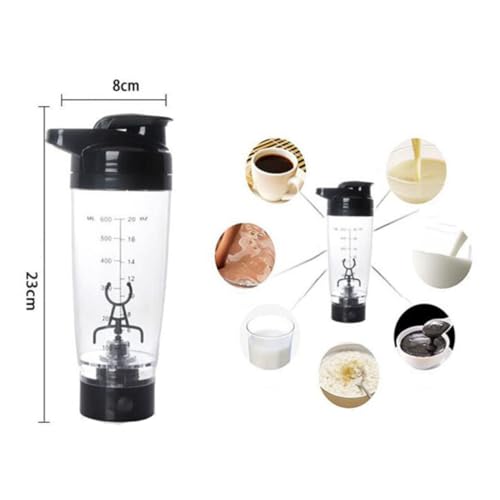 Shaker électrique à protéines mixeur portable à piles 600ml bleu PP - 3