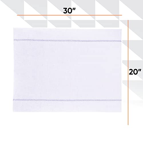 Image of Superio Squeegee Mopping Towel Floor Cloth White Cloth for Cuban Style Mop, Israeli Sponga, Kitchen, Bathroom Cleaning, Tile, Stone, Wood, Floor Washing, Drying Towel -18 inchx24 inch, 24 Pack