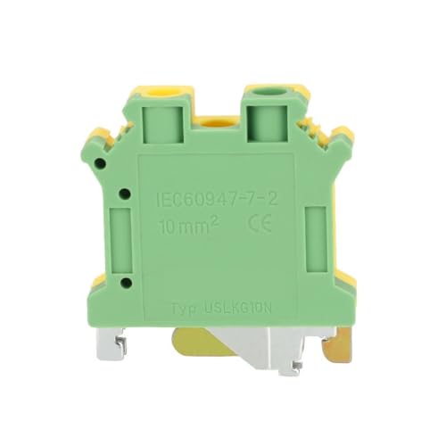 Conector eléctrico USLKG10N para puesta a tierra segura en cuadros eléctricos carril DIN