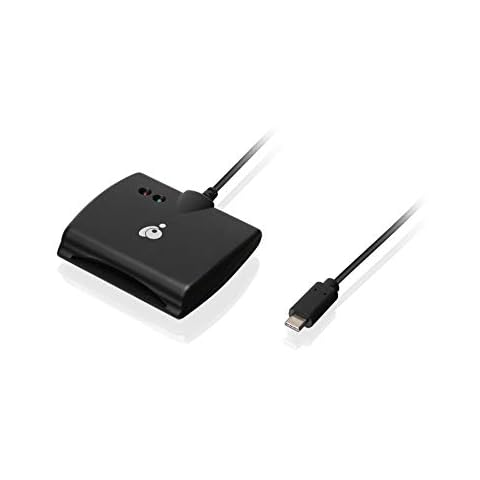 IOGEAR USB-C Common Access CAC Smart Card Reader - DOD - Government - Healthcare - TAA Compliant - Support for V7.x n V8. USAccess Personal Identity Verification (PIV) - Mac OS - Win - Linux- GSR205 Cover