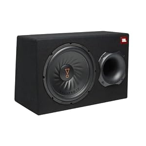 JBL BassPro 12 Aktiv Subwoofer Auto Set - Bassreflex Woofer JBL box groß 30 cm, 450 Watt verstärker Auto Soundsystem und Car hifi Bassbox Gehäuse