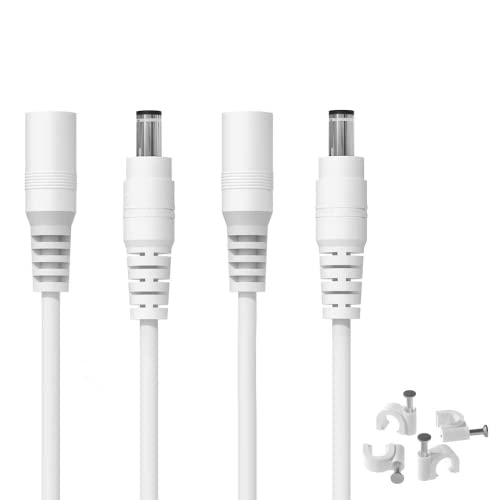 Iberls Dc Extension Cable Cord (12Ft 2-Pack) 5.5X2.1Mm 12V 9V 24V Male To Female Power Plug Cords For Security Camera, Cctv, Ip Cameras, Led Light Strip, Standalone Dvr #TOP8