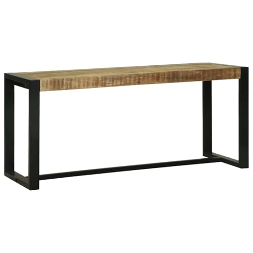 Banc en bois massif de mangue pour optimiser le rangement