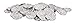 Plastic Coins (silver)    (100/Pkg)