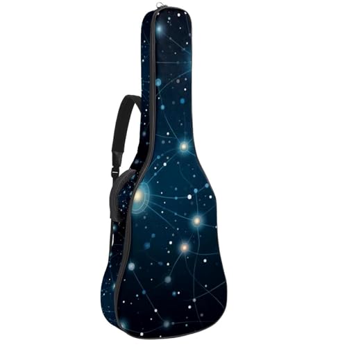 Housse guitare 109 cm imperméable avec sangle à dos et 2 poches de rangement