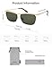SOJOS Trendy Rectangle Cat Eye Semi-rimless Sunglasses Womens, Retro Fashion Vintage Shades UV400 Protection SJ1253,Gold/Green