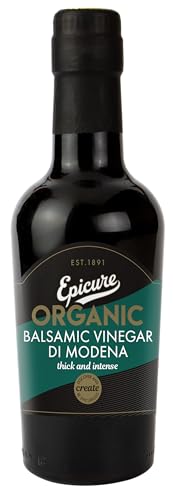 Epicure Organic Balsamic Vinegar Di Moderna Thick & Intense, Richly Flavoured Dressing, 250 ml (Pack of 1)