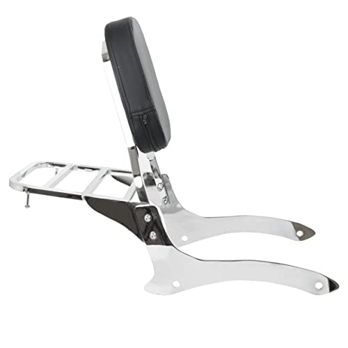 Swesgi Chrome Passenger Backrest Sissy Bar With Luggage Rack Fits For 2000-2011 Yamaha V-Star Xvs 1100 Classic Dragstar Xvs 1100 Classic #TOP5
