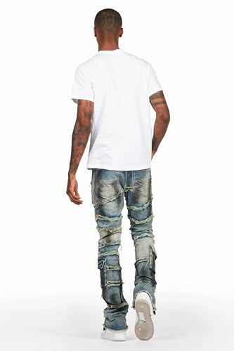 Men's Yves Stacked Flare Cargo Jean4