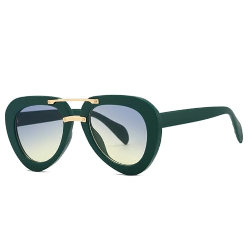 Lunettes de soleil UV400 tendance avec verres dégradés unisexes