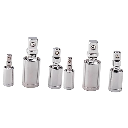 OSALADI 6 Pcs Full Extension Drive Joints Socket Adapter Joint Sockets Set Set
