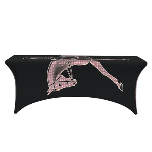 Nappe de dressage élasthanne extensible table rectangulaire universelle - 3